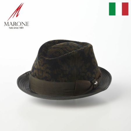 マローネの布帛ソフトハット Trilby Lambskin Brim（トリルビー ラムスキンブリム） UT197 グリーン