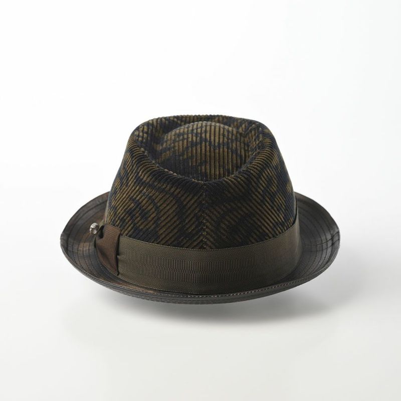 マローネの布帛ソフトハット Trilby Lambskin Brim（トリルビー ラムスキンブリム） UT197 グリーン