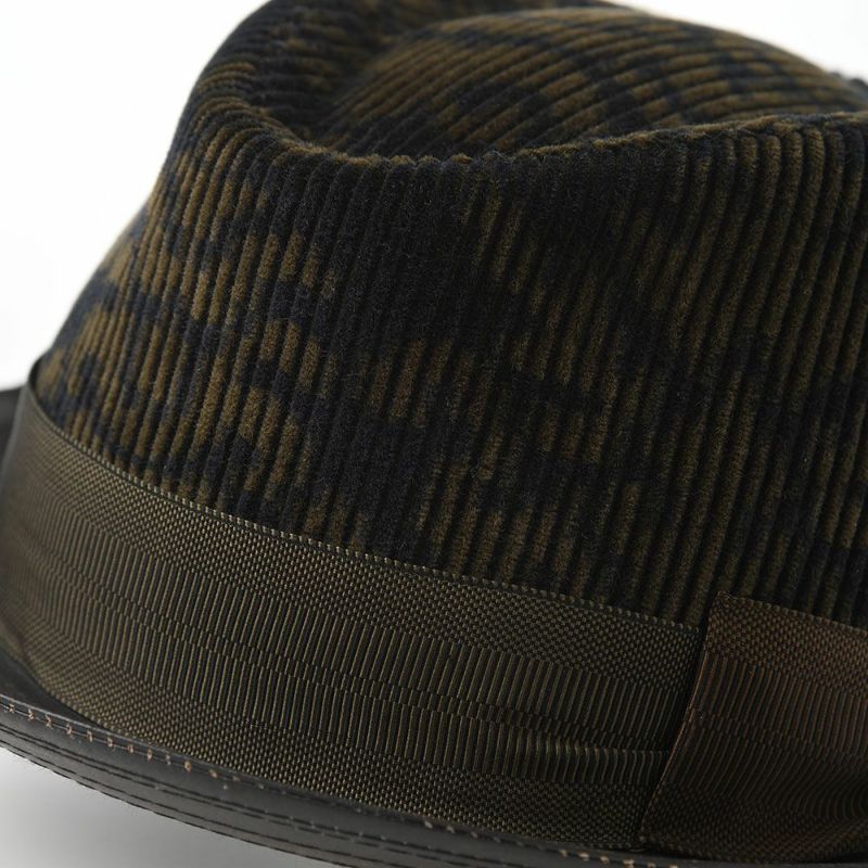 マローネの布帛ソフトハット Trilby Lambskin Brim（トリルビー ラムスキンブリム） UT197 グリーン