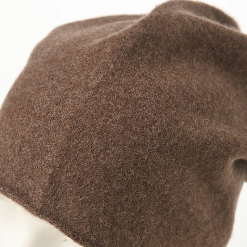 レッターのニット帽 Knit Beanie（ニットビーニー） ブラウン