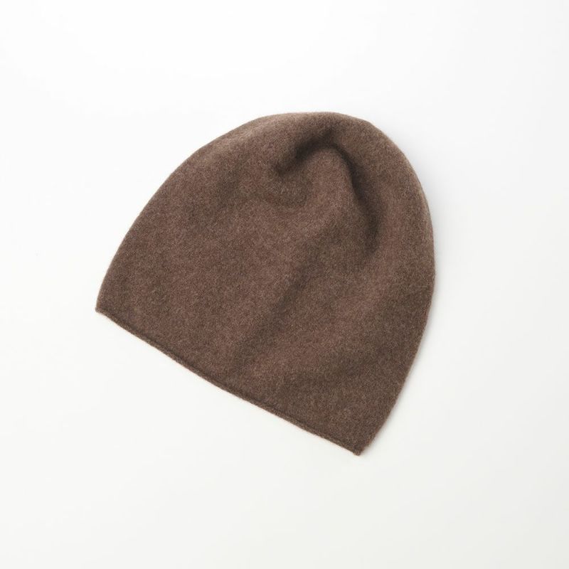 レッターのニット帽 Knit Beanie（ニットビーニー） ブラウン