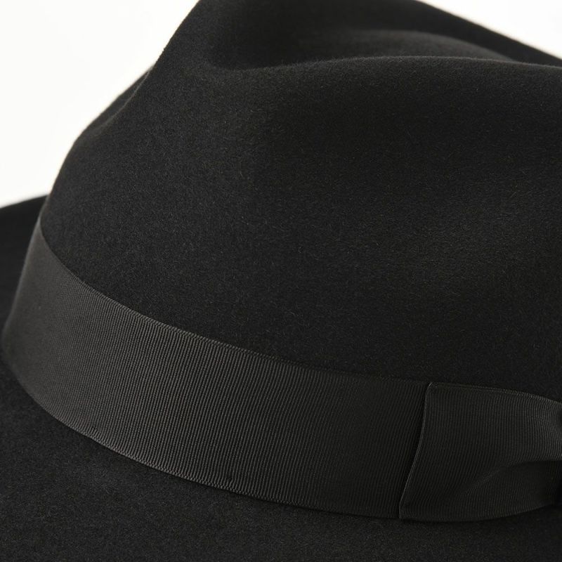 レッターのフェルトハット Fur Felt Fedora（ファーフェルト フェドラ） ブラック