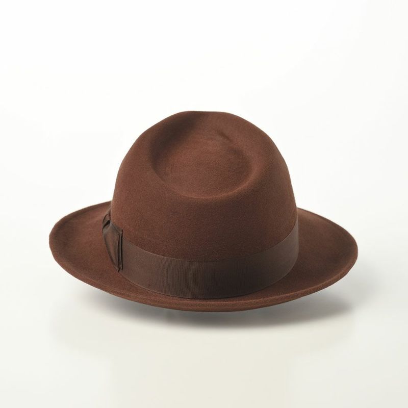 レッターのフェルトハット Fur Felt Fedora（ファーフェルト フェドラ） ブラウン