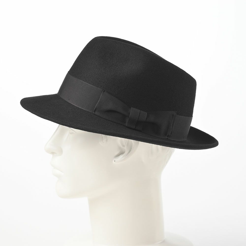 レッター フェルトハット Wool Fedora（ウールフェドラ） ブラック 