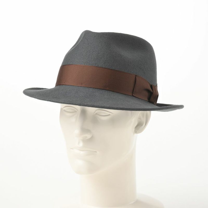 レッター フェルトハット Wool Fedora（ウールフェドラ） グレー | 帽子通販 時谷堂百貨【公式】