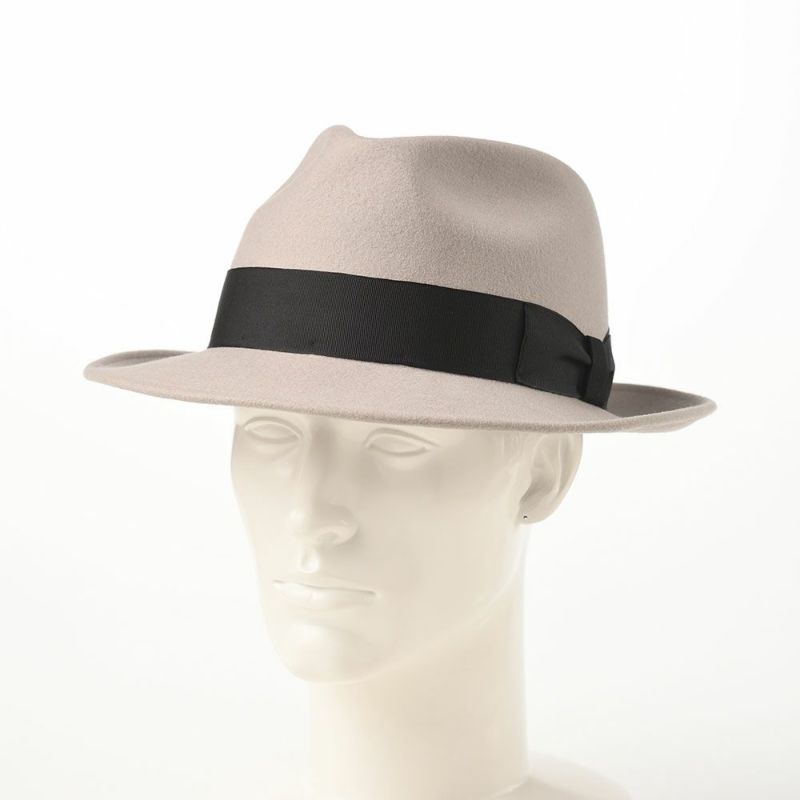 レッターのフェルトハット Wool Fedora（ウールフェドラ） ライトグレー