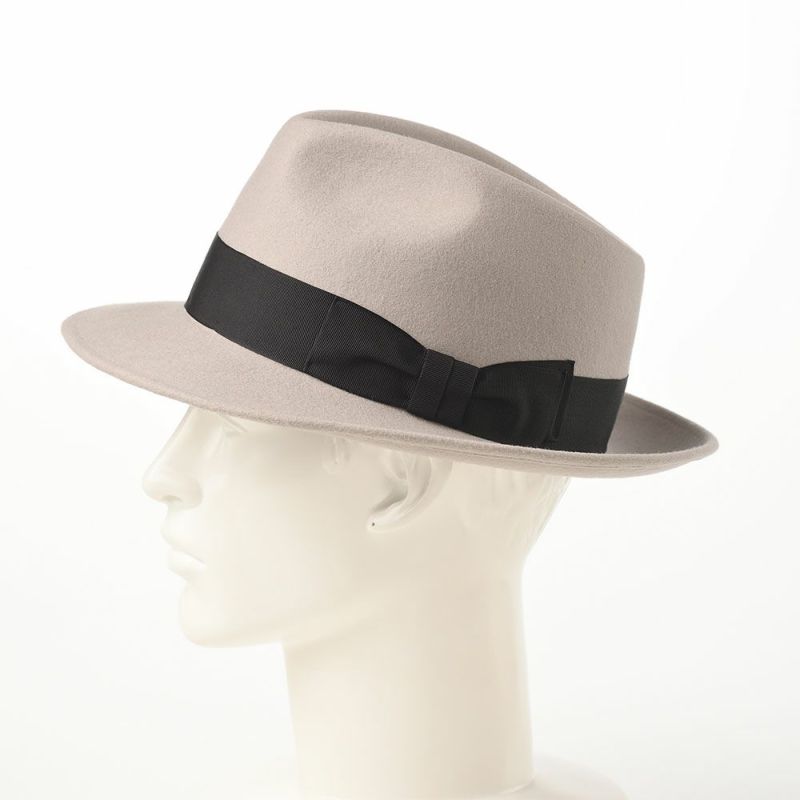 レッターのフェルトハット Wool Fedora（ウールフェドラ） ライトグレー