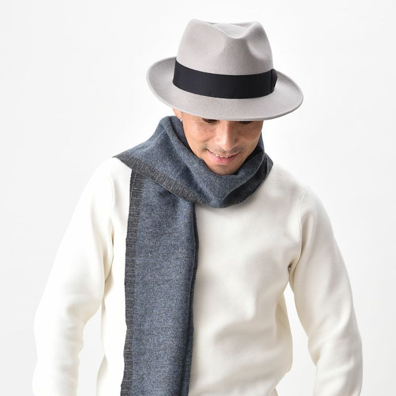 レッターのフェルトハット Wool Fedora（ウールフェドラ） ライトグレー