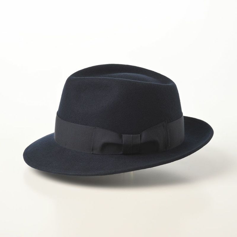 レッターのフェルトハット Wool Fedora（ウールフェドラ） ネイビー