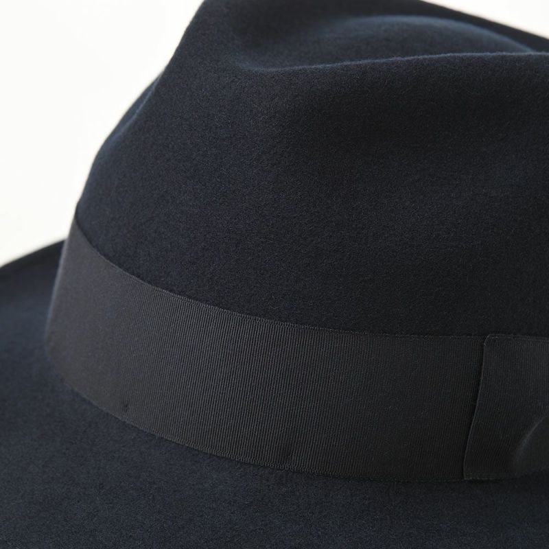 レッターのフェルトハット Wool Fedora（ウールフェドラ） ネイビー