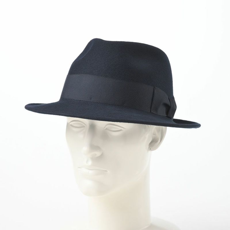 レッターのフェルトハット Wool Fedora（ウールフェドラ） ネイビー