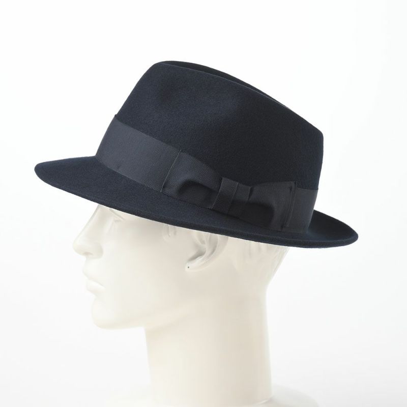 レッターのフェルトハット Wool Fedora（ウールフェドラ） ネイビー