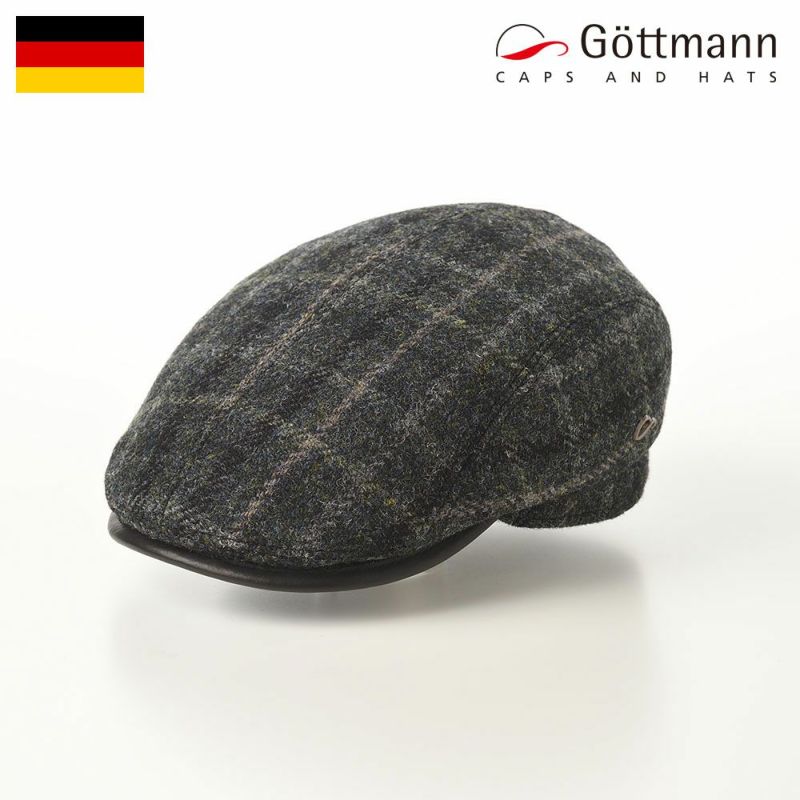 帽子 ハンチング Gottmann（ゴットマン） Xavier Harris Tweed（ザビエラ ハリスツイード） G2659511 グレーグリーン