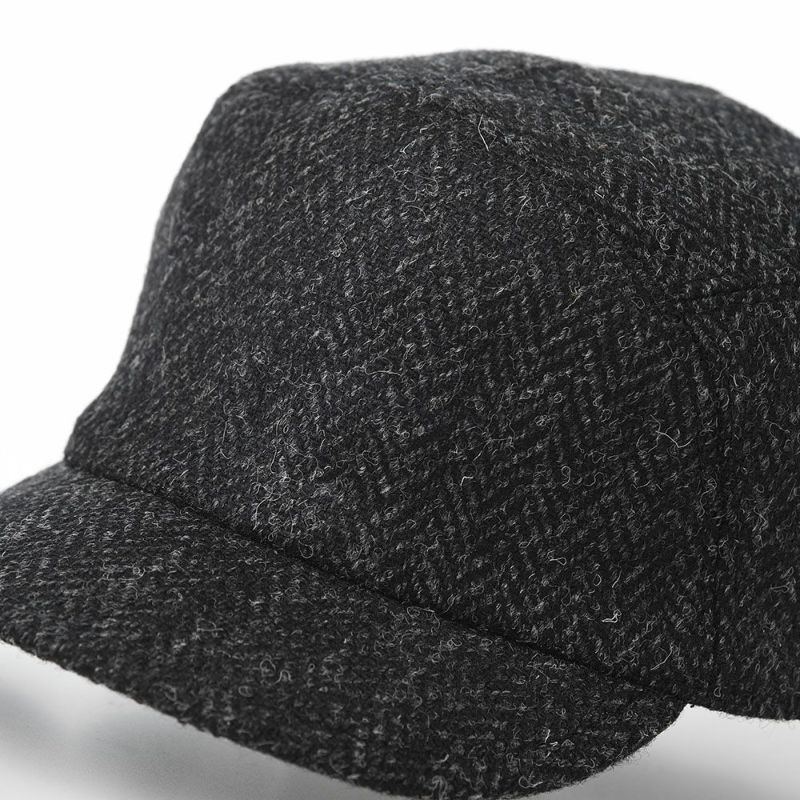 ステルコフスキーのキャップ Harris Tweed Baseball（ハリスツイード ベースボール） ブラック