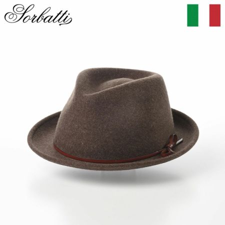 ソルバッティのフェルトハット Wool Short Brim（ウール ショートブリム） S003 ブラウン