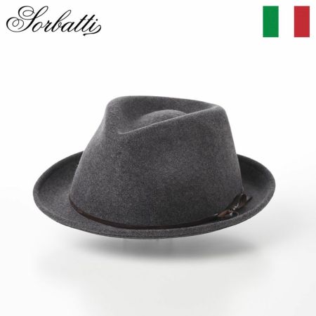 ソルバッティのフェルトハット Wool Short Brim（ウール ショートブリム） S003 グレー