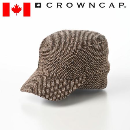 クラウンキャップのキャップ野球帽 Earband Ski Cap（イヤーバンド スキー キャップ） ブラウン