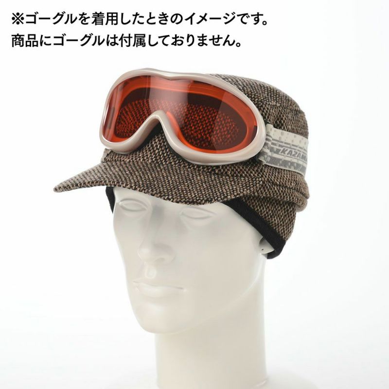 クラウンキャップのキャップ Earband Ski Cap（イヤーバンド スキー キャップ） ブラウン