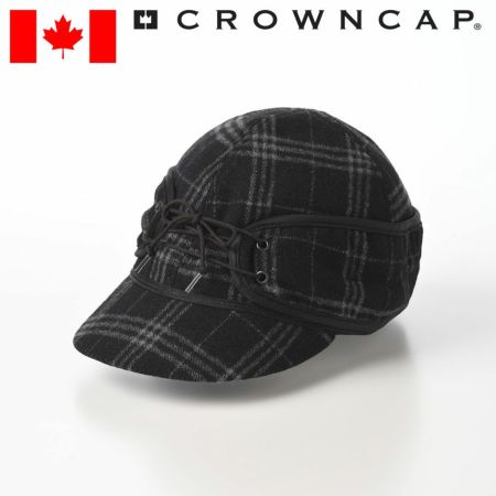 クラウンキャップのレイルロードキャップ Wool Blend Railroad Cap（ウールブレンド レールロードキャップ） ブラック