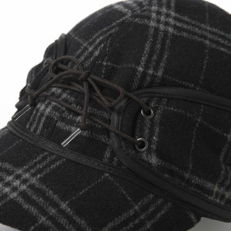 クラウンキャップのレイルロードキャップ Wool Blend Railroad Cap（ウールブレンド レールロードキャップ） ブラック