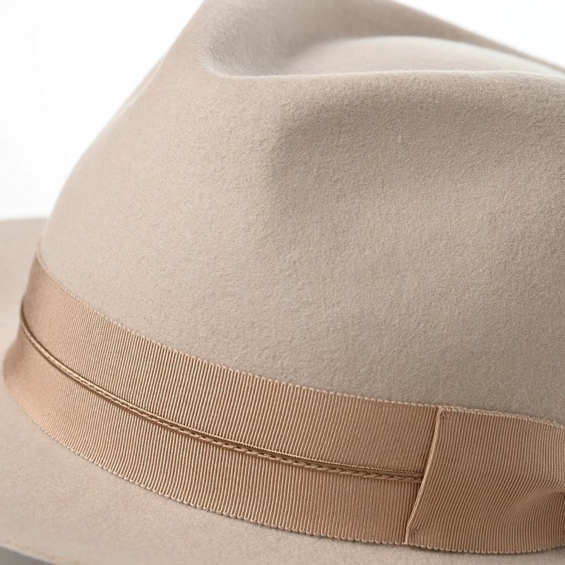 レッターのフェルトハット Wool Flat（ウールフラット） アイボリー
