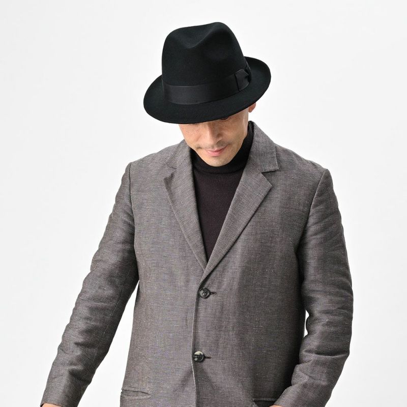 レッターのフェルトハット Wool Trilby（ウールトリルビー） ブラック