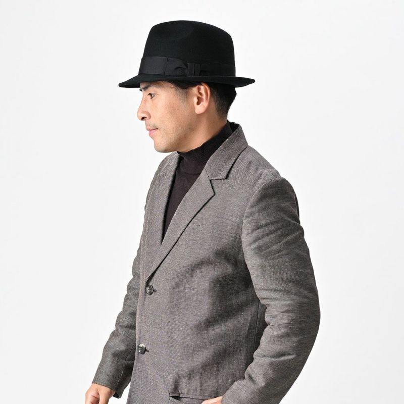 レッターのフェルトハット Wool Trilby（ウールトリルビー） ブラック