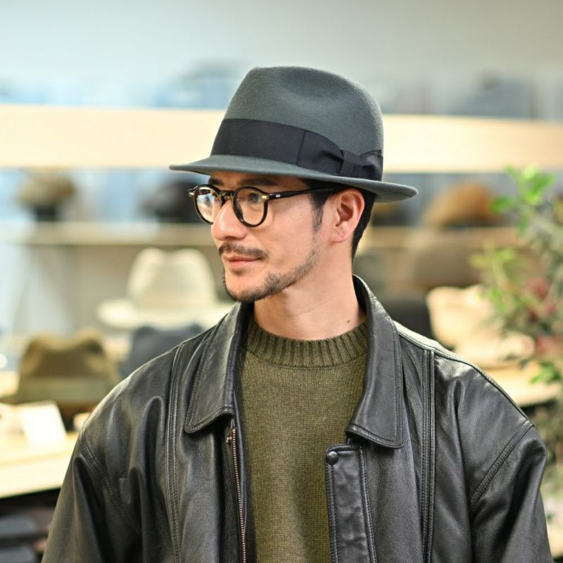 レッターのフェルトハット Wool Trilby（ウールトリルビー） グレー