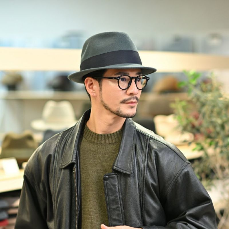 レッターのフェルトハット Wool Trilby（ウールトリルビー） グレー