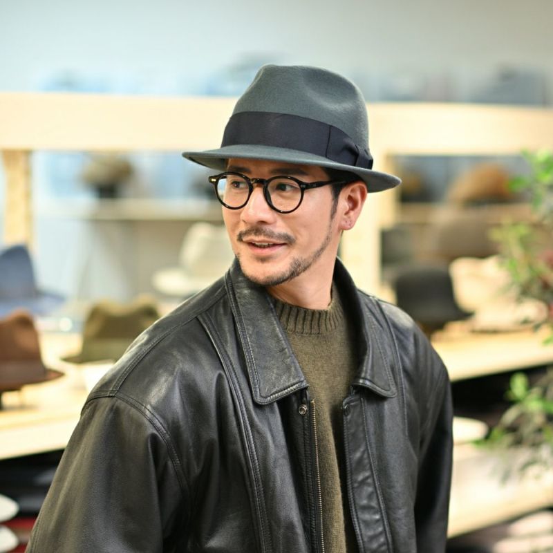 レッターのフェルトハット Wool Trilby（ウールトリルビー） グレー