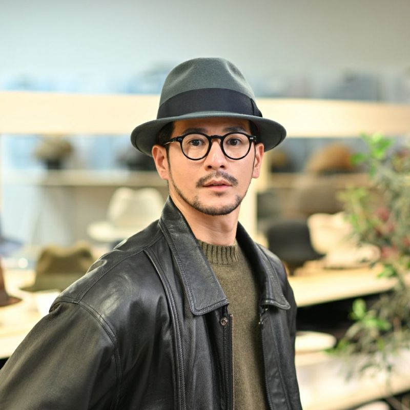 レッターのフェルトハット Wool Trilby（ウールトリルビー） グレー