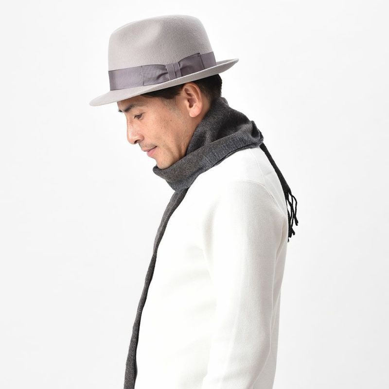 レッターのフェルトハット Wool Trilby（ウールトリルビー） ライトグレー