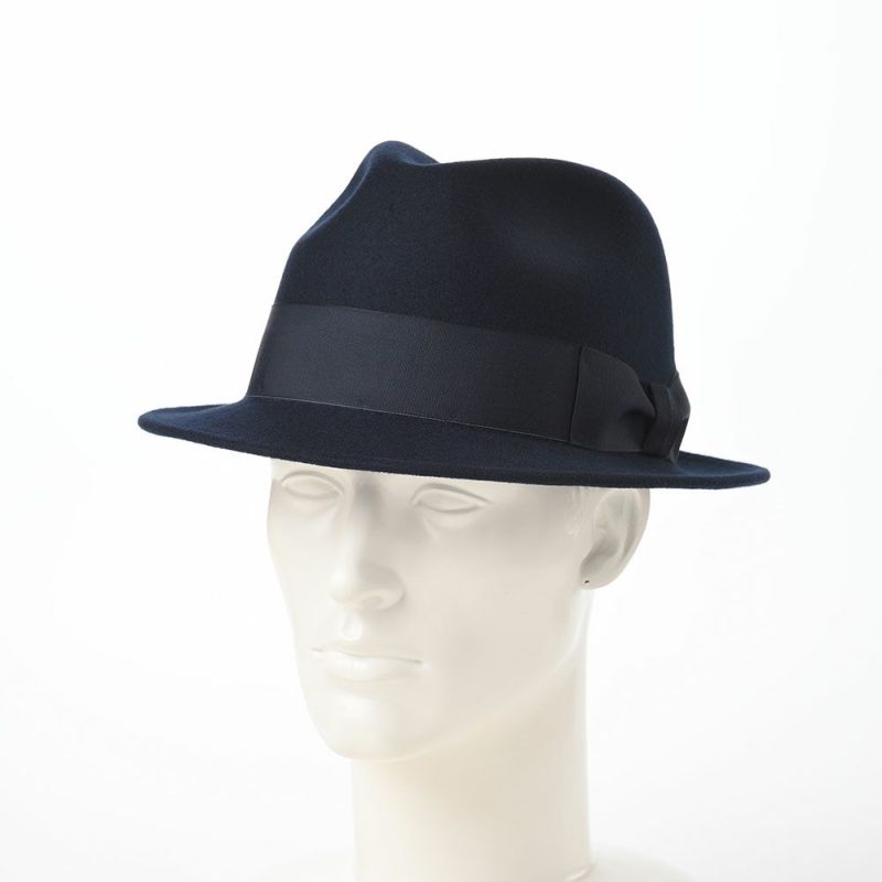 レッターのフェルトハット Wool Trilby（ウールトリルビー） ネイビー