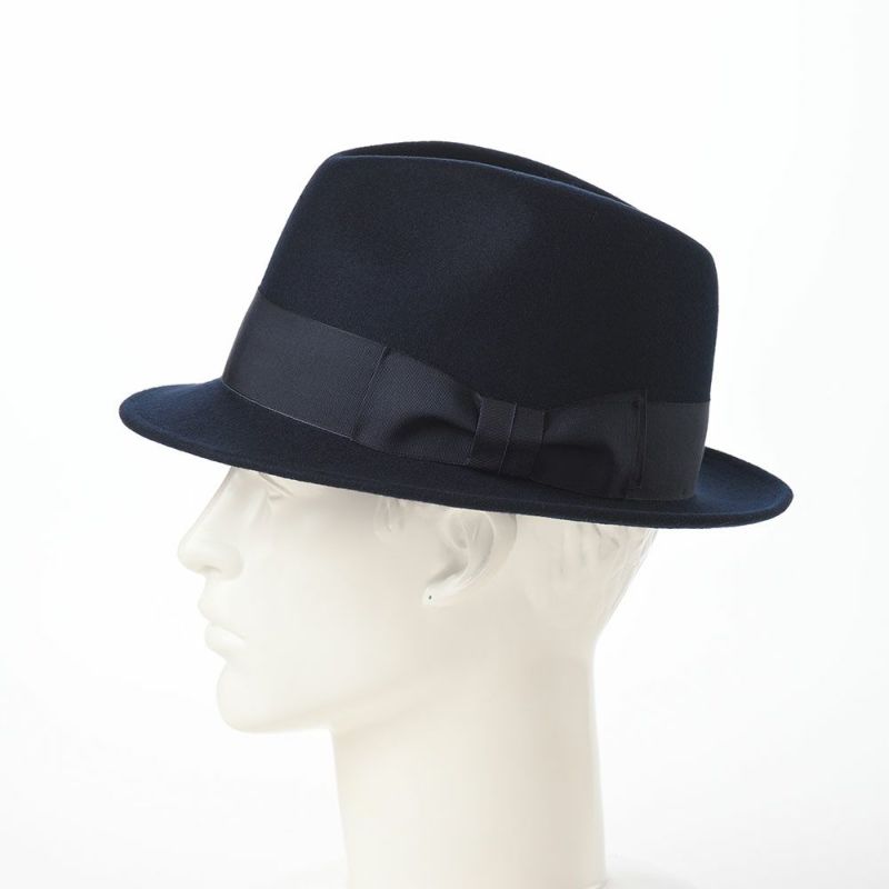 レッターのフェルトハット Wool Trilby（ウールトリルビー） ネイビー