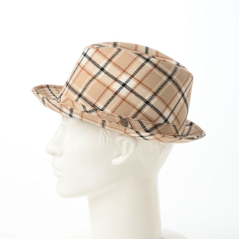 ダックスのソフトハット Manish Wool Check（マニッシュ ウール チェック） D3965 ベージュ