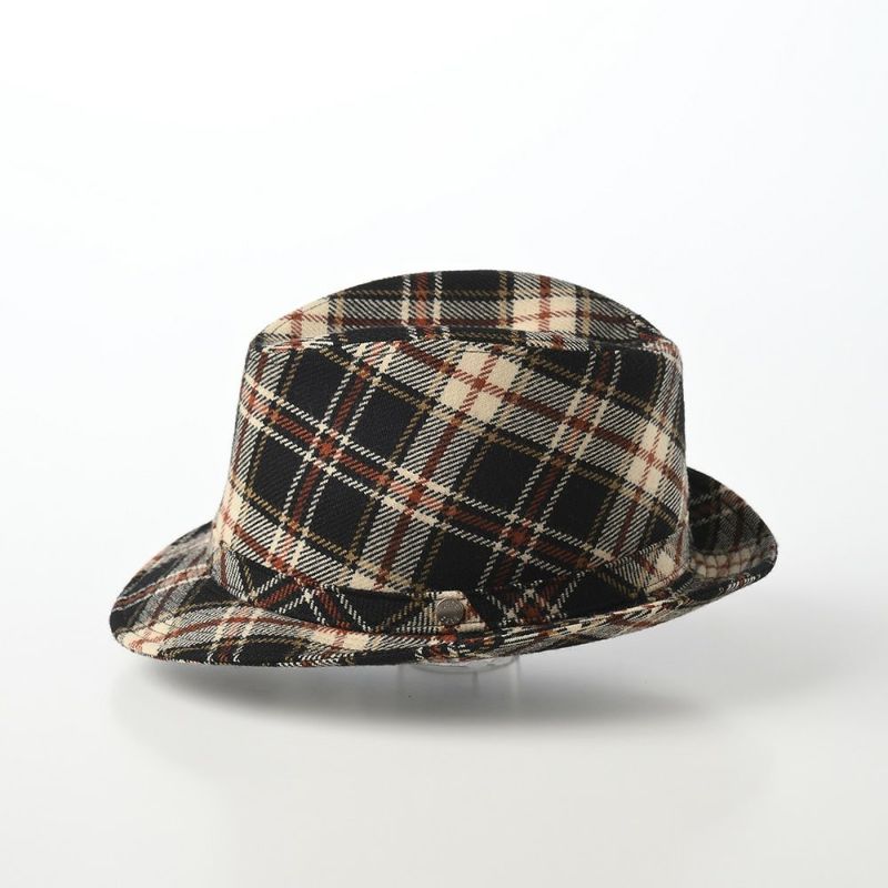 ダックスのソフトハット Manish Wool Check（マニッシュ ウール チェック） D3965 ブラック