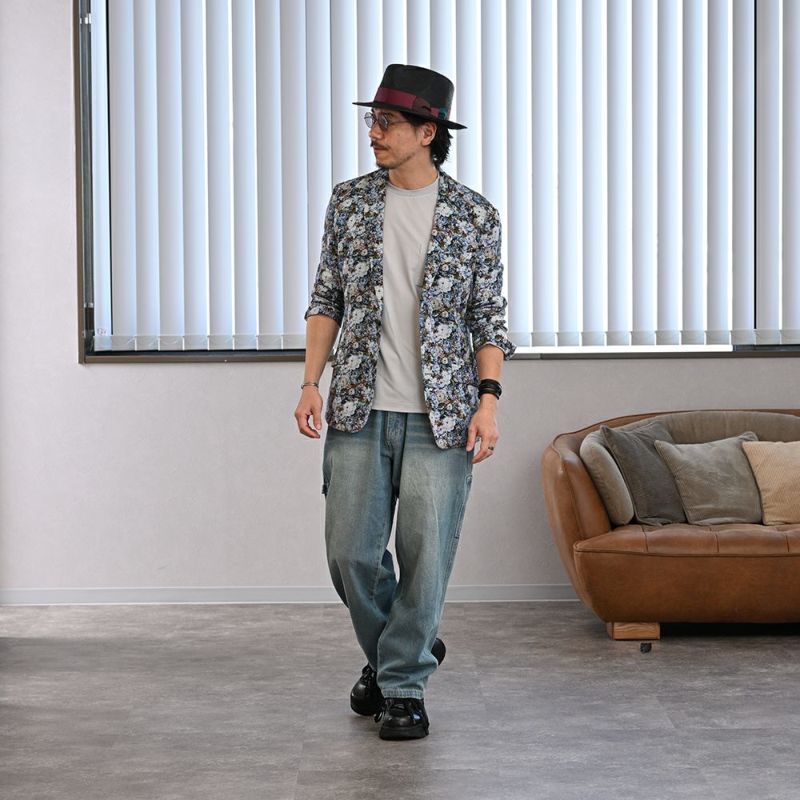 ビガリのパナマハット STEFANO（ステファノ） ブラック