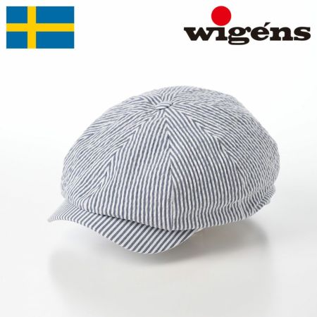 ヴィゲーンズのキャスケット Newsboy Classic Cap Seersucker（ニュースボーイ クラシックキャップ シアサッカー）W101895 ストライプ