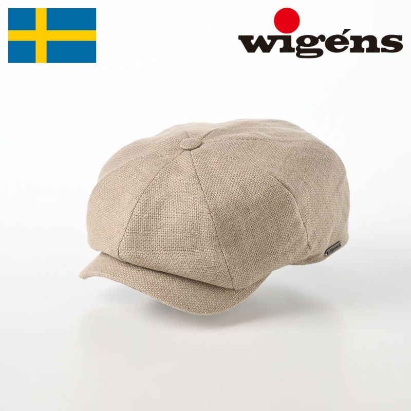 ヴィゲーンズのキャスケット Newsboy Classic Cap Linen（ニュースボーイ クラシックキャップ リネン）W101909 ベージュ