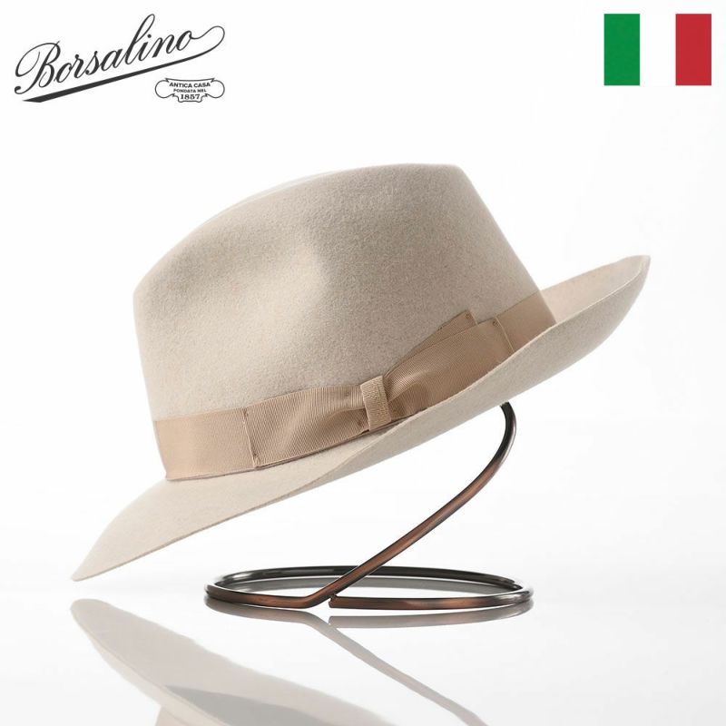 新品】BORSALINO ボルサリーノ 1857 つば広 中折れハット - 帽子