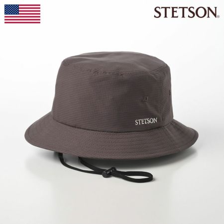 ステットソンのバケットハット COOL DOTS HAT（クールドッツハット）SE712 ブラウン