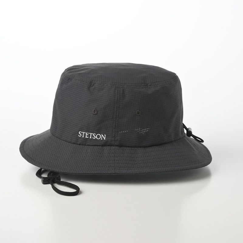 ステットソンのバケットハット COOL DOTS HAT（クールドッツハット）SE712 チャコール