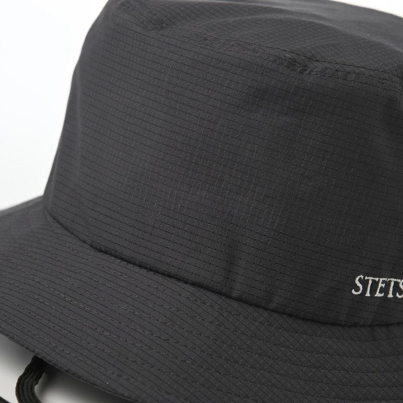 ステットソンのバケットハット COOL DOTS HAT（クールドッツハット）SE712 チャコール