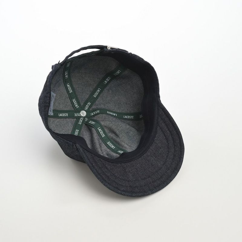 ラコステのキャップ ONE POINT DENIM CAP（ワンポイントデニムキャップ） L1261 ネイビー