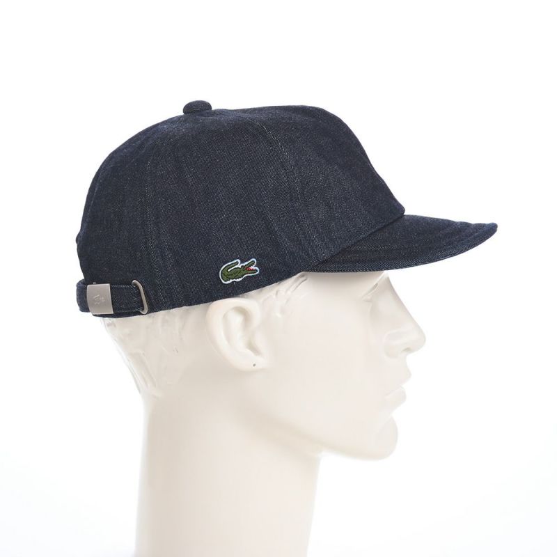 ラコステのキャップ ONE POINT DENIM CAP（ワンポイントデニムキャップ） L1261 ネイビー