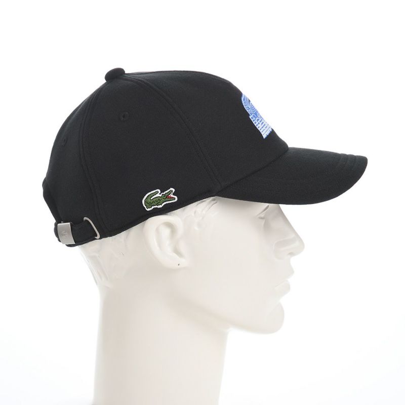 ラコステのキャップ PRINT SWEAT CAP（プリントスウェットキャップ） L1267 ブラック
