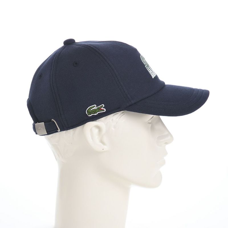 ラコステのキャップ PRINT SWEAT CAP（プリントスウェットキャップ） L1267 ネイビー