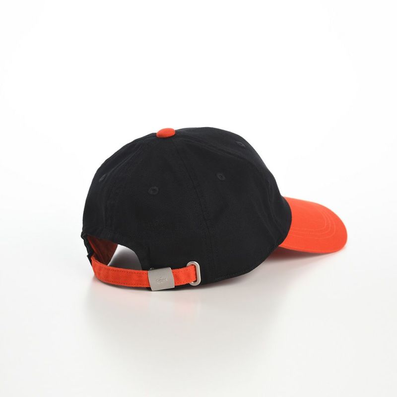 ラコステのキャップ ONE POINT BICOLOR CAP（ワンポイントバイカラーキャップ） L1272 ブラック