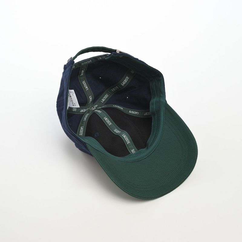 ラコステのキャップ ONE POINT BICOLOR CAP（ワンポイントバイカラーキャップ） L1272 ネイビー