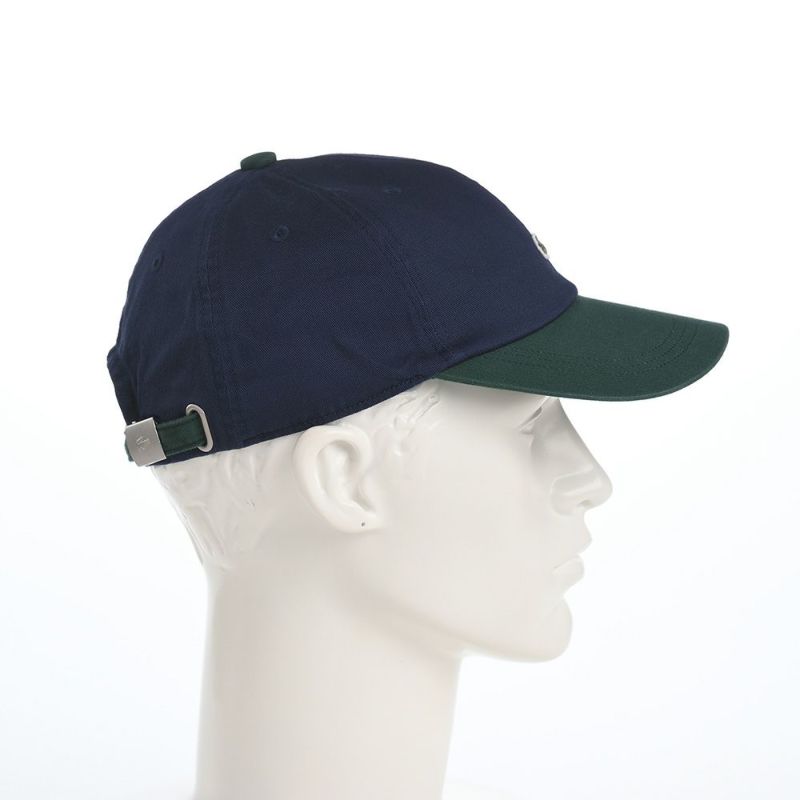 ラコステのキャップ ONE POINT BICOLOR CAP（ワンポイントバイカラーキャップ） L1272 ネイビー